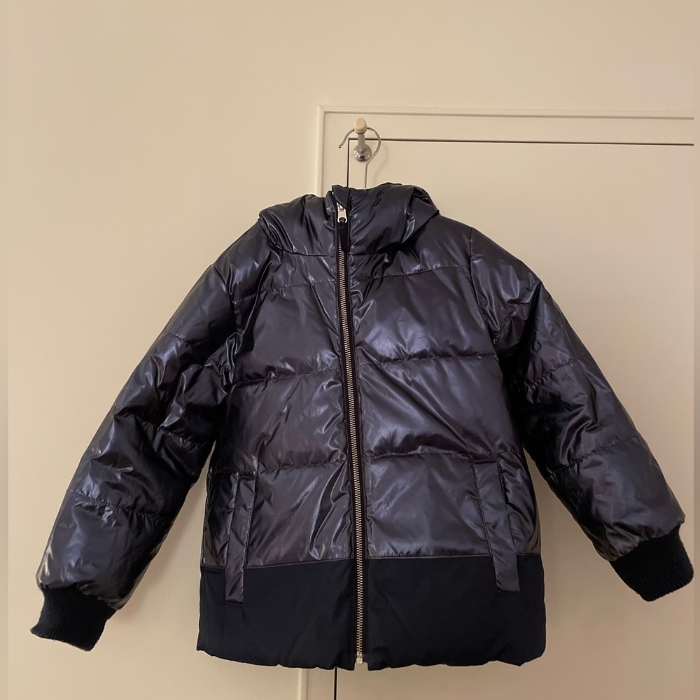 Girls Reversible Metallic Puffer Jacket with Primaloft